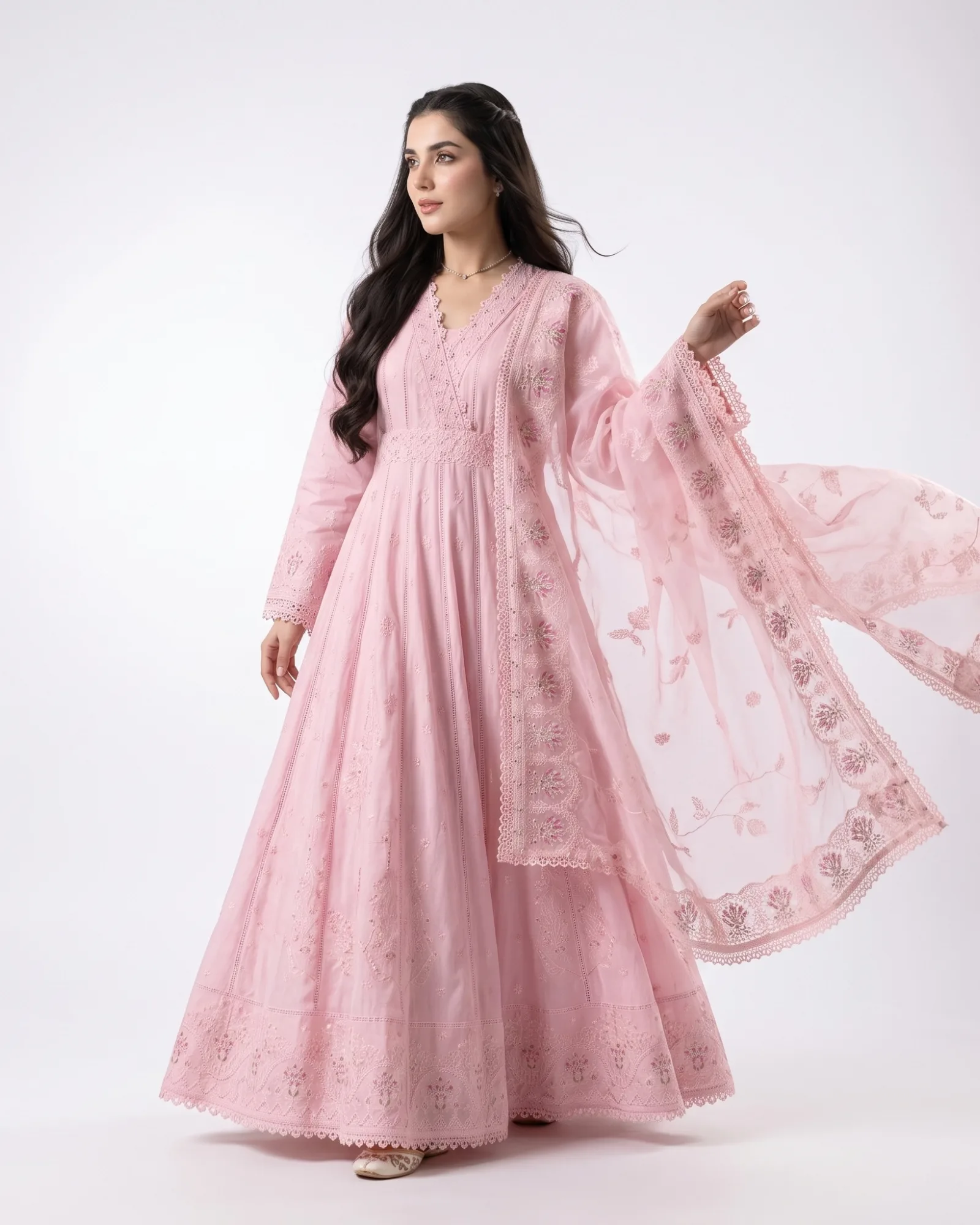 Dark Pink Barish Long Dress
